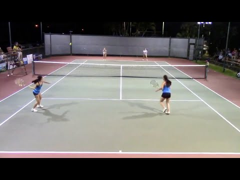 Kim/Tobita vs.Companion/Poljakova 3RD PLACE HIGHLIGHTS - Kailua Women's Night Doubles 2013