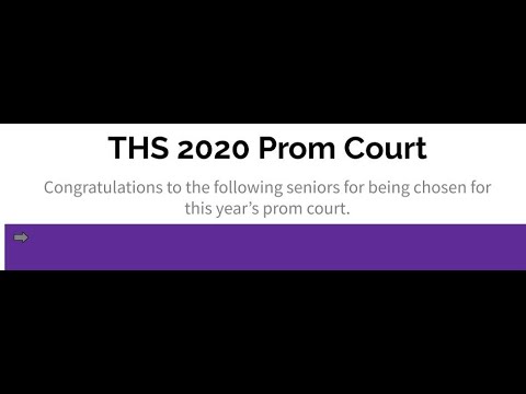 THS 2020 Prom Court