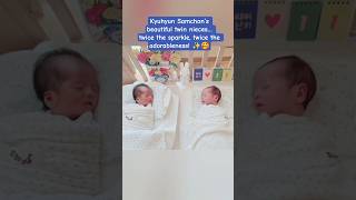 Download lagu Kyuhyun Samchon’s beautiful twin nieces… twice the sparkle, twice the adorableness! ✨🥰 mp3