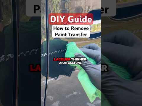 How to Remove Paint Transfer (Fast!)