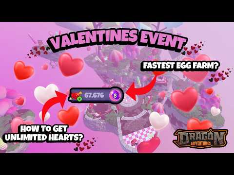 Valentinstag-Event 2026 Update in Dragon Adventures Roblox (BESTE HERZFRAGMENT-METHODE)