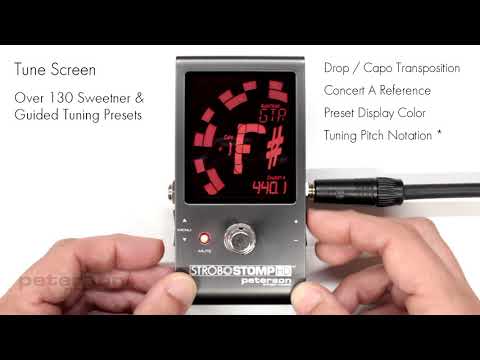 StroboStomp HD Video Instruction Manual - 6 - Tune Screen