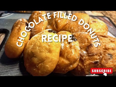 Chocolate Filled Donuts Recipe | By COOKING WITH ROZEENA