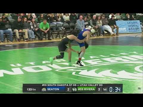Geronimo Rivera vs. Cale Seaton (133lbs) FULL MATCH | 2025-26 Big 12 Wrestling