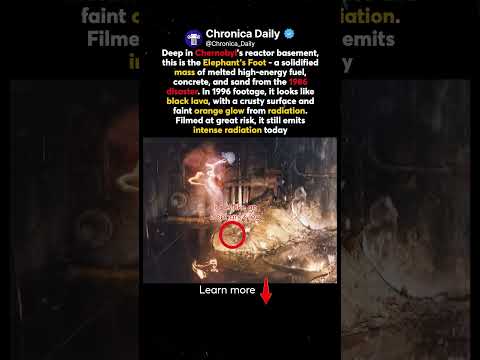 🏭🔦 Mysterious Elephant's Foot: Chernobyl's Melted Reactor Core Revealed in Rare Footage
