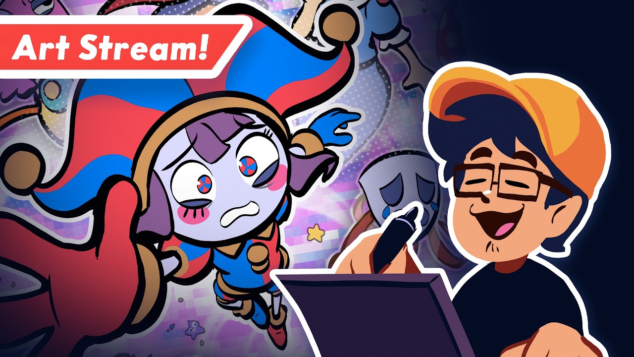 Drawing Stream! Amazing Digital Circus Print