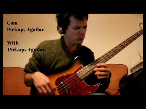 Test Squier Affinity com e sem pickups Aguilar . AG 4-HC 4-STRING JAZZ BASS