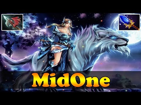 MidOne 8000 MMR Plays Mirana with Aghanim's and Hurricane - Dota 2