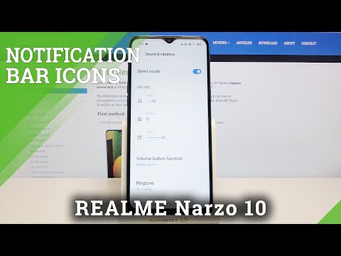 How to Change Notification Bar Icons on REALME Narzo 10 – Notification Bar Adjustment