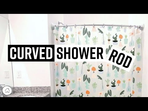 DIY How to install a curved shower rod - simple and easy!