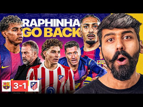 Raphinha Please Stop ! Barcelona Humbled Atletico Madrid 3-1 & Beat Real Madrid to Lead Laliga