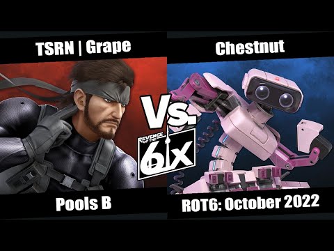 ROT6 October Pools B - TSRN | Grape (Snake) vs Chestnut (R.O.B) SSBU Singles