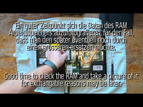 Medion Akoya P6612 SSD Einbau Arbeitsspeicher aufrüsten RAM upgrade