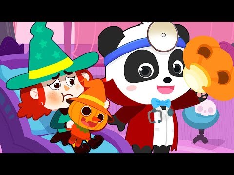 Baby Witch Sick Song | Doctor Cartoon | Nursery Rhymes | Kids Songs | Kids Cartoon | BabyBus