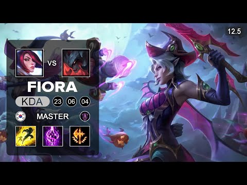 Fiora Top vs Aatrox - KR Master - Season 12 Patch 12.5