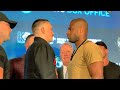 FIRED UP DANIEL DUBOIS STARES DOWN STOIC OLEKSANDR USYK AT LONDON PRESS CONFERENCE!