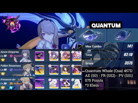 [HI3 SEA] [Ex Abyss Nirvana 457D] Quantum Whale (Qua) - AE (S0) FR (SS2) PV (SS1) - 575 Points