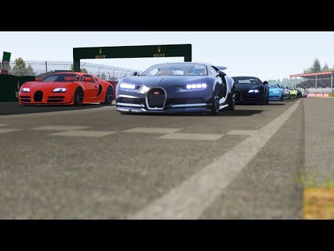 Bugatti Vision GT vs All Bugatti's ( Fail's )  at La Sarthe