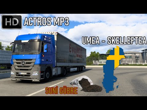 Ets2 ACTROS MP3 / UMEA - SKELLEFTEA !!! #vlog #roleplay 1.46