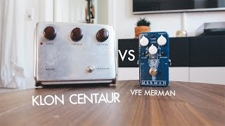 Video thumbnail for Klon Centaur VS VFE Pedals Merman (comparison) by Living Room GD