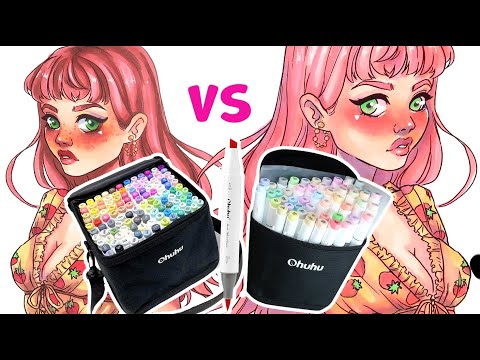 Ohuhu 48 Pastel Markers Vs Ohuhu 120 Marker Set