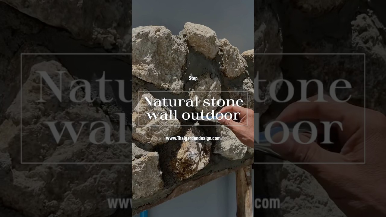 Natural stone wall