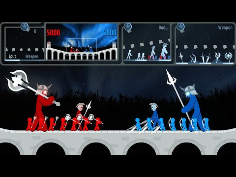 Stickman Fight : Select your body & weapon and fight - Marble & Ragdoll battle