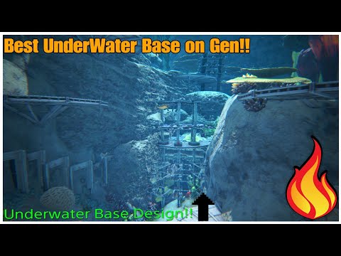 Best UnderWater Base spot on Genesis!!+Base Design!-ARK Survival Tutorial
