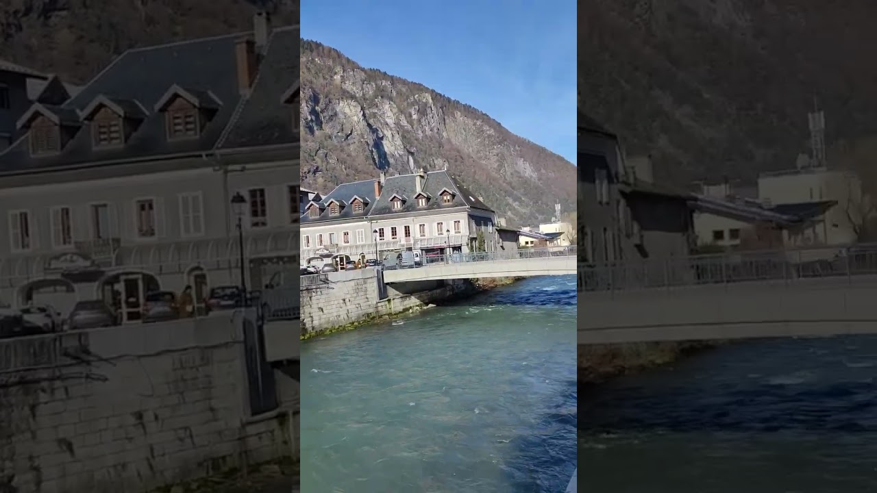 Moutiers Village in the French Alps