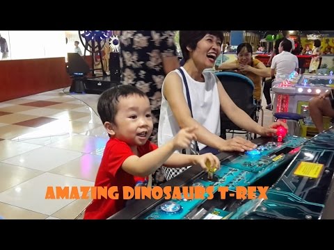 Amazing Dinosaurs T-REX Dinosaur Hunting Game Playground Indoor by HT BabyTV Video