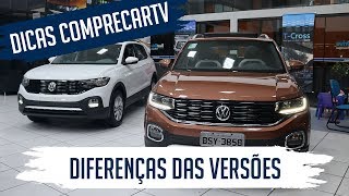 Volkswagen T-Cross - Diferenças das versões