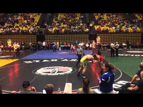 Jordan Crofts - Wrestling State 4A 220lb - Semi Final (2/11/2016)