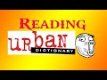 Reading Urban Dictionary