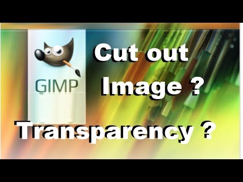 How to cut out image and add transparency with GIMP