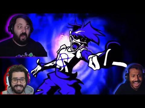 as reação dos Youtubers vendo letra de silly billy Friday night funkin