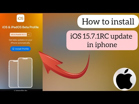 How to install ios 15.7.1 rc update in iphone