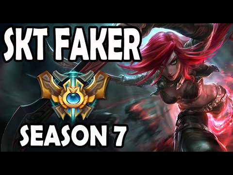 FAKER plays KATARINA vs RYZE Ranked Korea Season 7