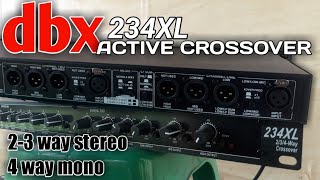 Video thumbnail for CROSSOVER AKTIF DBX 234XL | 2-3 WAY STEREO 4 WAY MONO by AM Channel Kendal