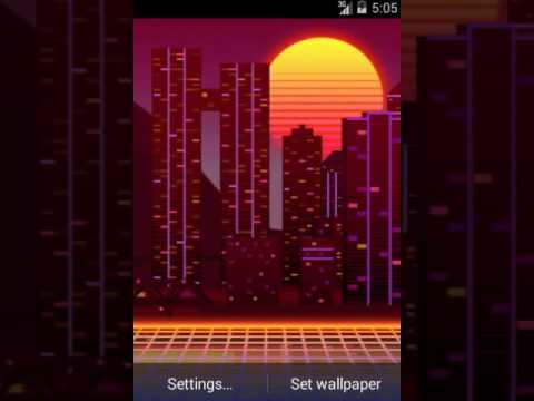 Neon City Live Wallpaper Video