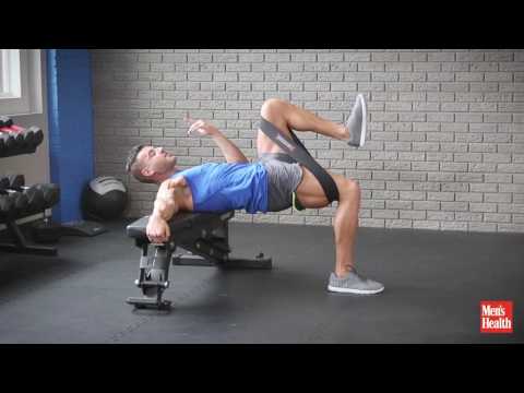 Single-leg band hip thrust