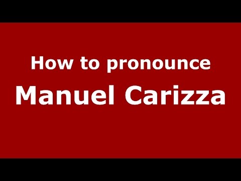 How to pronounce Manuel Carizza (Spanish/Argentina) - PronounceNames.com