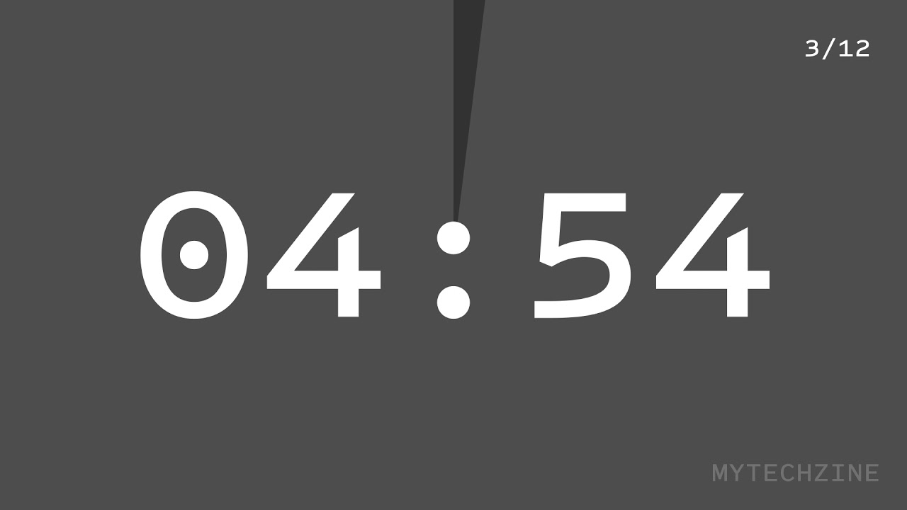 5 Minute Interval Timer For 1 Hour