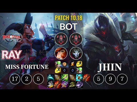 KT Ray Miss Fortune vs Jhin Bot - KR Patch 10.18