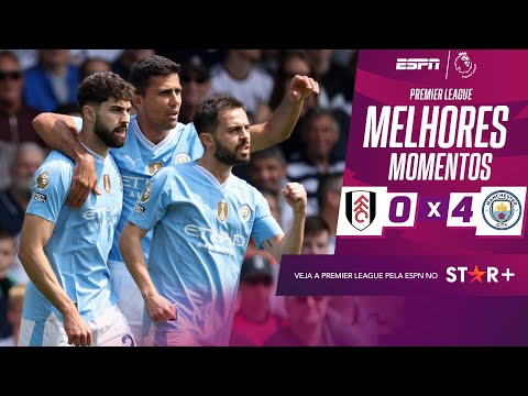 Gols e lances de Fulhan x Manchester City