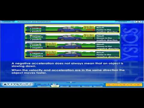 Acceleration and Deceleration (F4 C2 L13)