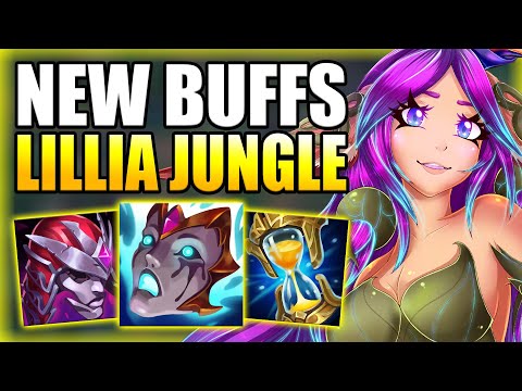 THE NEW BUFFS MAKE LILLIA JUNGLE FEEL AMAZING TO PLAY NOW! - Best Buid/Runes - League of Legends