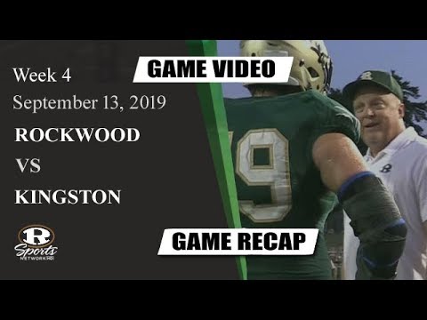 RHS Tiger Football - Rockwood Vs. Kingston Week 4 Game (9/13/2019)
