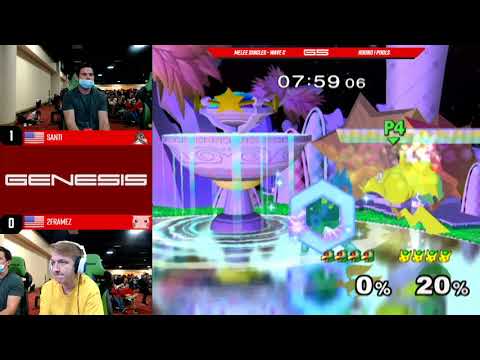 Genesis 5 - Santi (Falco) vs 2Framez (Pikachu) - SSBM - Round 1 Pools