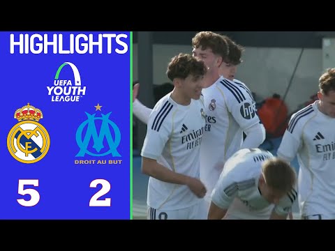 Real Madrid vs Marseille Highlights | UEFA Youth League 3-2-2026