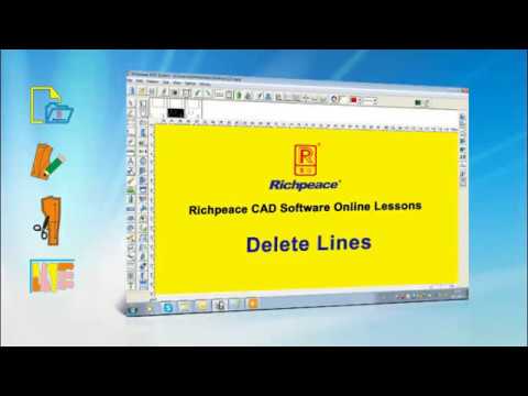 Richpeace CAD Software Online Lessons--Tip of the day--Delete Lines (V9)